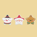Weihnachtsstern Zuckerfigur 3 versch. Motive