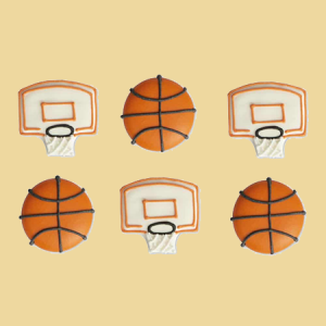 Basketball Zuckerfiguren 6er