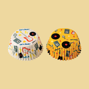 Lets Rock Papierbackförmchen 50x32mm 36er