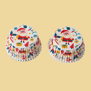 Schöne Weihnachten Papierbackförmchen 50x32mm 36er