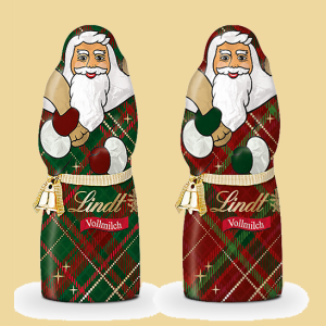 Weihnachtsmann Design Edition Karo 125g 2 versch. Motive