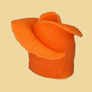Marzipan Rose orange groß handgemacht