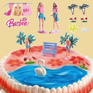 Barbie Tortendeko Kit PVC 6cm