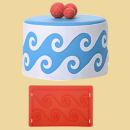 Welle Prägematte für Rollfondant oder Massa Ticino