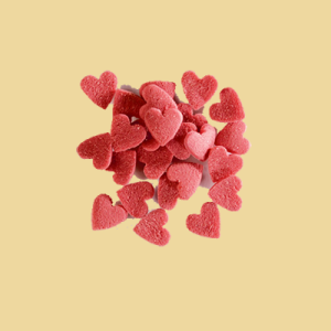 Zuckerherzen rot Streudekor