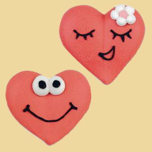 Zucker Herz Gesicht