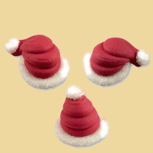 Zucker Nikolaus/Weihnachtsmann Mütze 3D