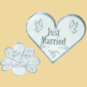 Hochzeitsservietten Just Married 20er 16,5cm