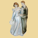 Silberpaar Brautpaar 15cm