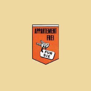 Appartement frei Reklamefahne