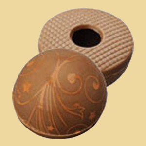 Hohlkörper Kuppel mit Ornament 54 Stk. milch