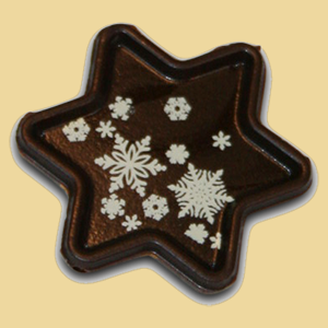 Stern Schalen Aufleger Schneeflocke Zartbitter
