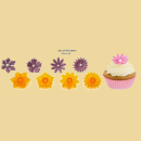 Cupcake Ausstechformen Blumen 4er Top Cutter