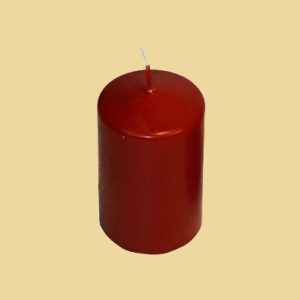 Adventstumpen 10x6cm dunkelrot