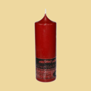 Zehrer Allwetterkerze Nr.4 rot 27cm