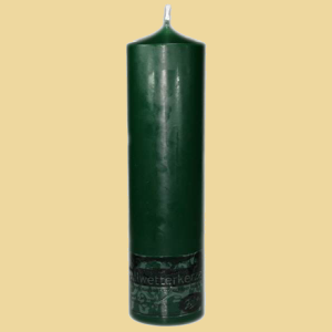 Zehrer Allwetterkerze Nr. 5 34cm grün