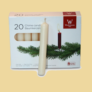 Christbaumkerzen 20er elfenbein/biscuit