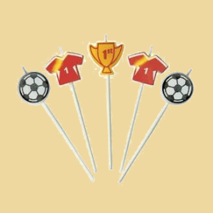 Fussball Kerzen Sticks