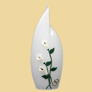 Hochzeitskerze Flamme mit Callas