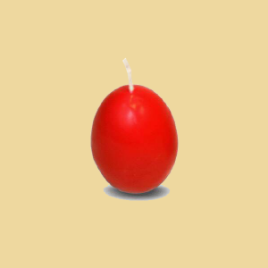 Ostereikerze 6cm rot