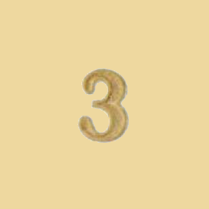 Wachsziffer 3
