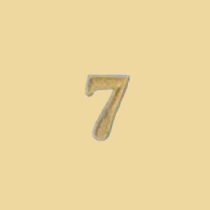Wachsziffer 7