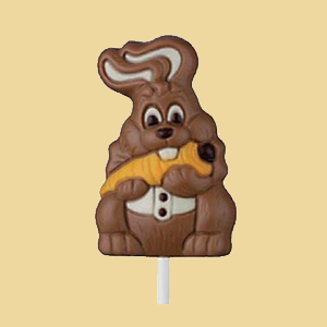Schokolade Lolli Möhrenhase