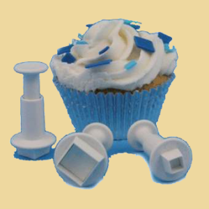 Mini Karo Ausstechformen Set 3er
