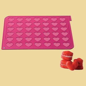 Herz Makronen Macarons Silikonmatte