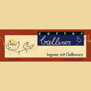 Zotter Balleros Ingwer in Kokos