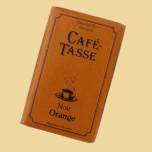 Café Tasse Noir Orange Tafel