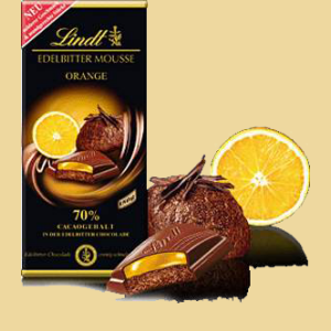 Lindt Edelbitter Mousse Orange 150g