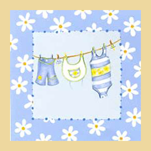 Tauf Servietten Baby blau