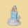 Taufe Baby Figur Its a Boy am Podest blau