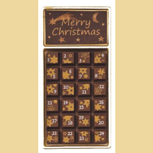 Adventkalender Sterne Vollmilch 30g Mini