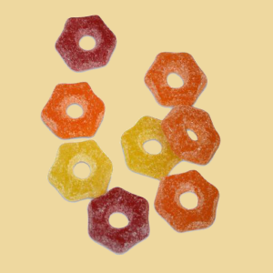 Fruchtmark Gelee Kränze per 100g