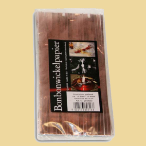 Bonbonwickelpapier Aluminium rosa gefranst 8x16cm