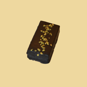 Pistazienmarzipan Lebkuchen Stangerl in Zartbitterschokolade