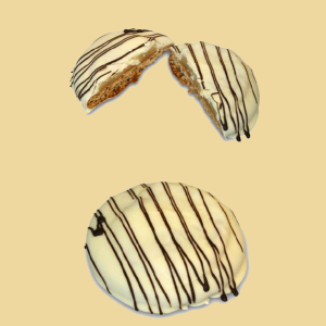 Marzipan Lebkuchen in weisser Schokolade
