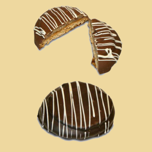 Marzipan Lebkuchen in Zartbitterschokolade