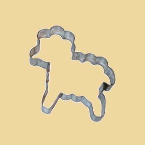 Lämmchen Keksausstecher 11,5cm Edelstahl