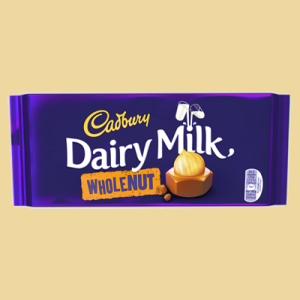 Cadbury Whole Nut Schokolade 200g