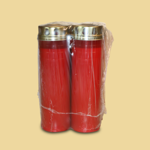 Wochenbrenner Ewiglicht groß rot 6er Pack.