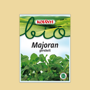 Bio Majoran gerebelt Briefchen Kotanyi