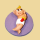 Marzipan Figur Baby liegend mit Schnuller