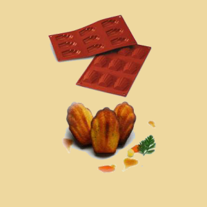 Silikon Madeleines Backform 9er
