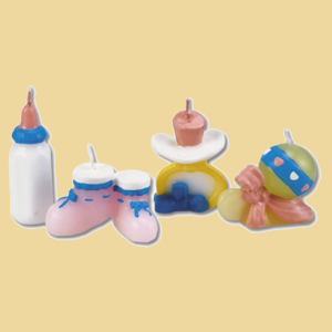 Baby Geburtstagskerzen 4er