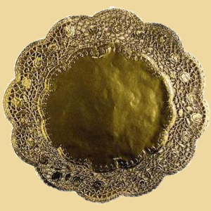 Tortenspitzen 30cm Ø gold 4er Pack